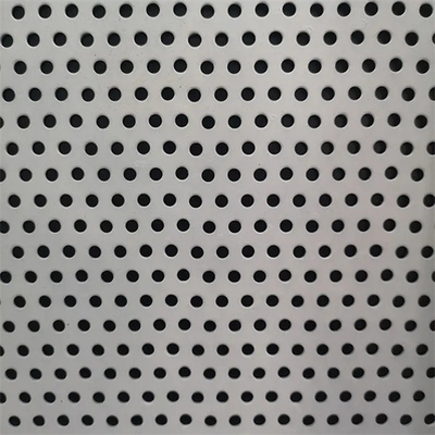 0.5mm Hot Dipped GI / GL Perforated Sheet Silver For Construction SGCC