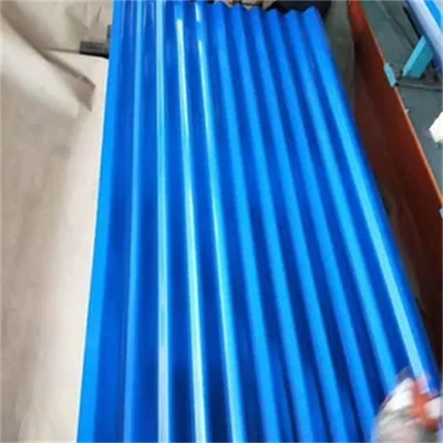 Prepainted лист оцинкованной волнистой стали для настилать крышу синь листа, красный